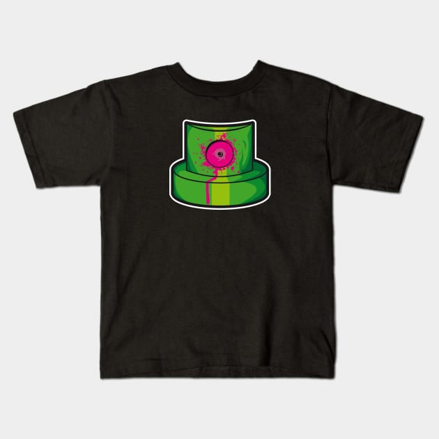 Green cap Kids T-Shirt by manuvila